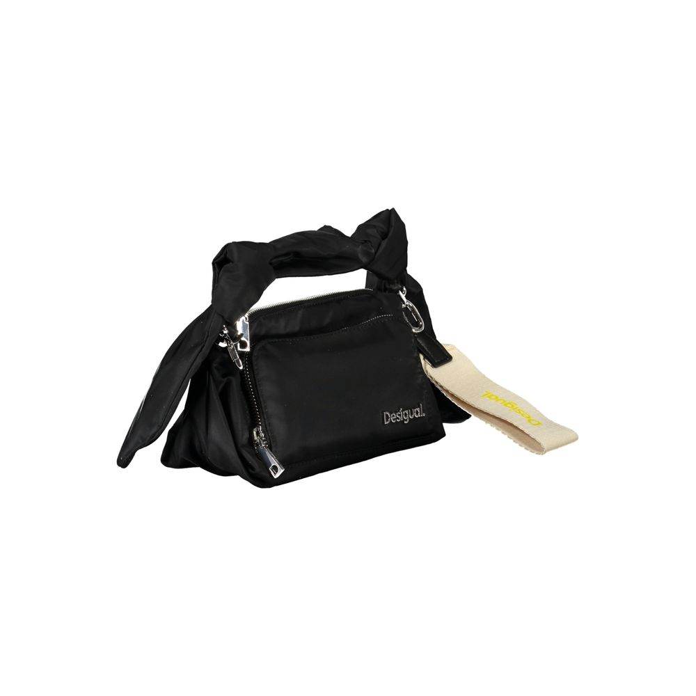 Desigual Black Polyester Handbag - Hilstor