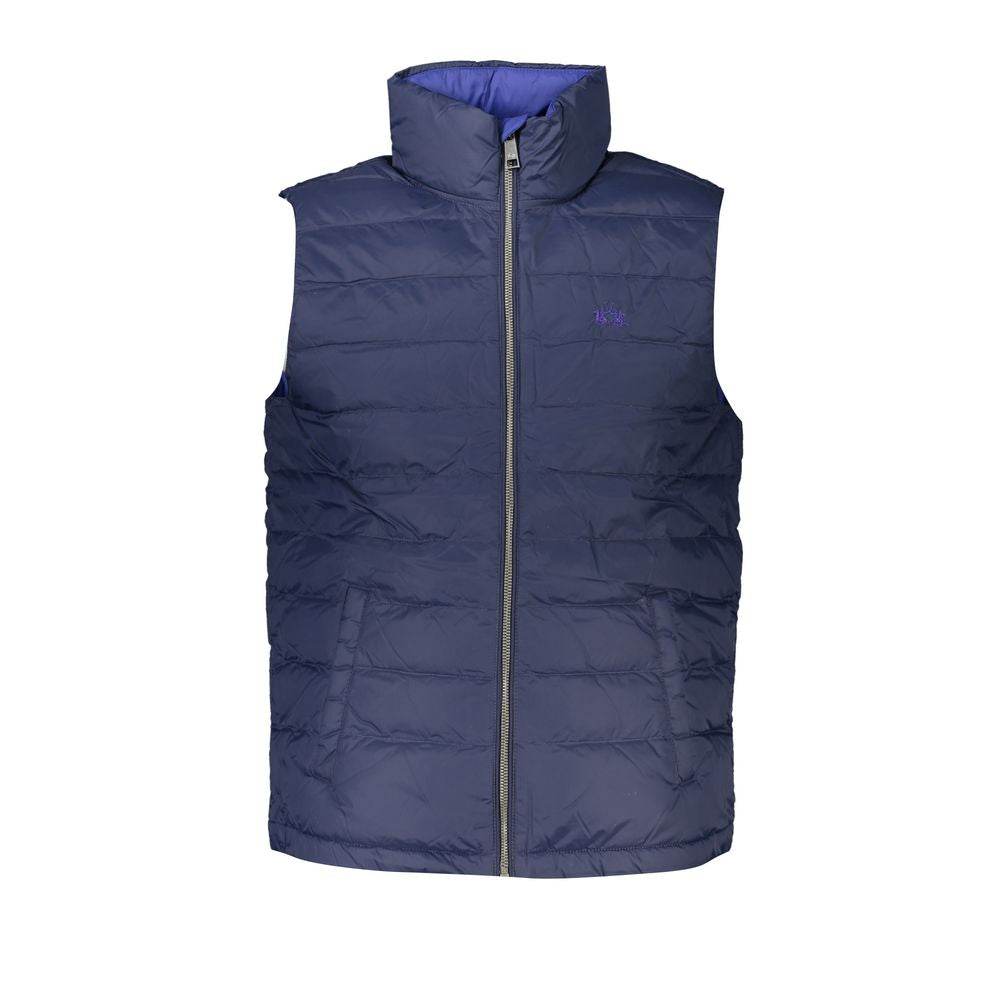 La Martina Blue Polyamide Men Jacket - Hilstor
