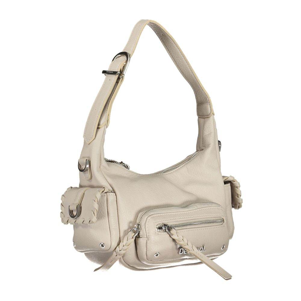 Desigual White Polyethylene Handbag - Hilstor