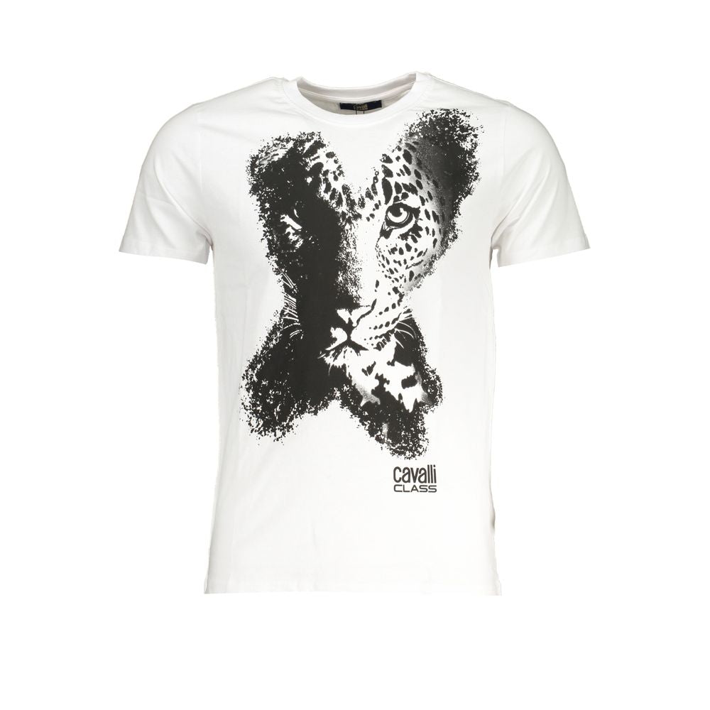 Cavalli klasse hvid bomuld T-shirt