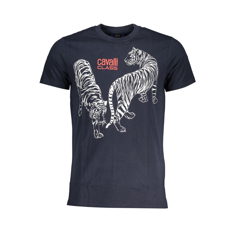 Cavalli klasse blå bomuld T-shirt