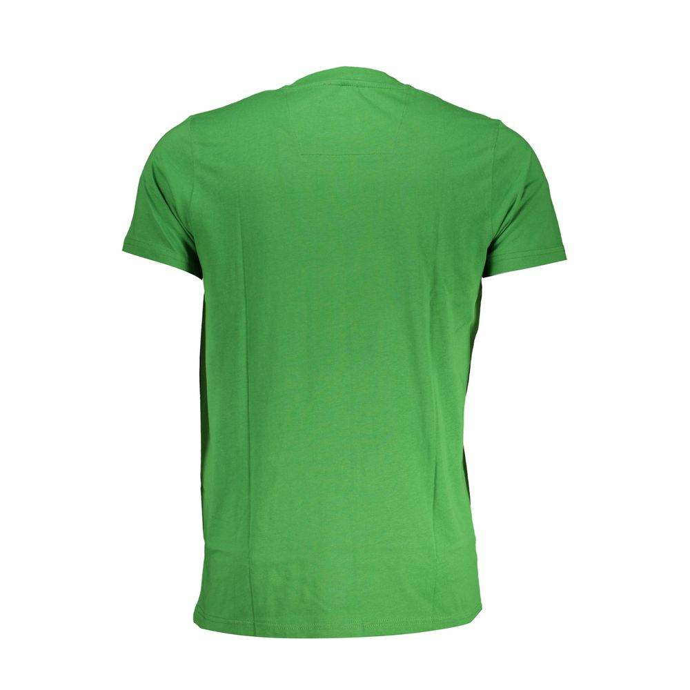 Cavalli Class Green Cotton T-Shirt - Hilstor