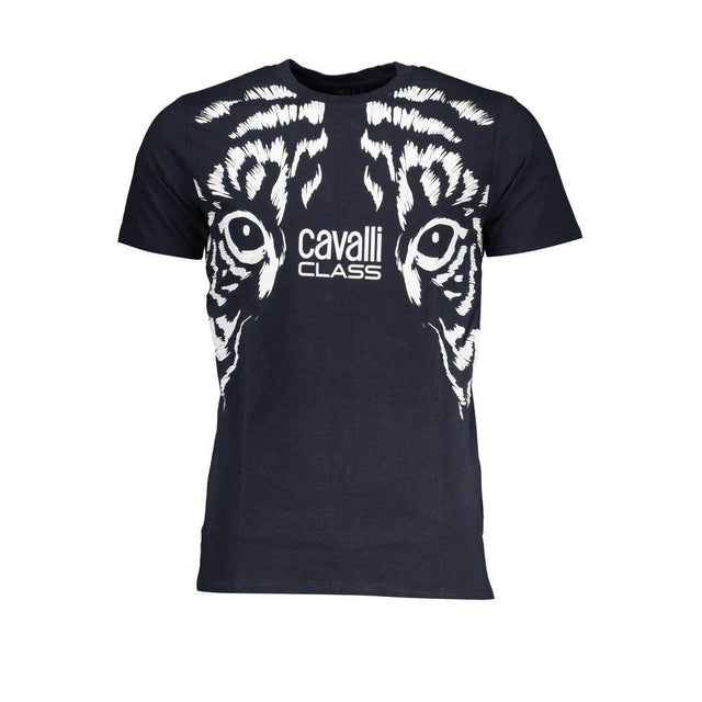 Cavalli Class Blue Cotton T-Shirt - Hilstor