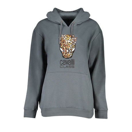 Cavalli Class Gray Cotton Women Sweater - Hilstor