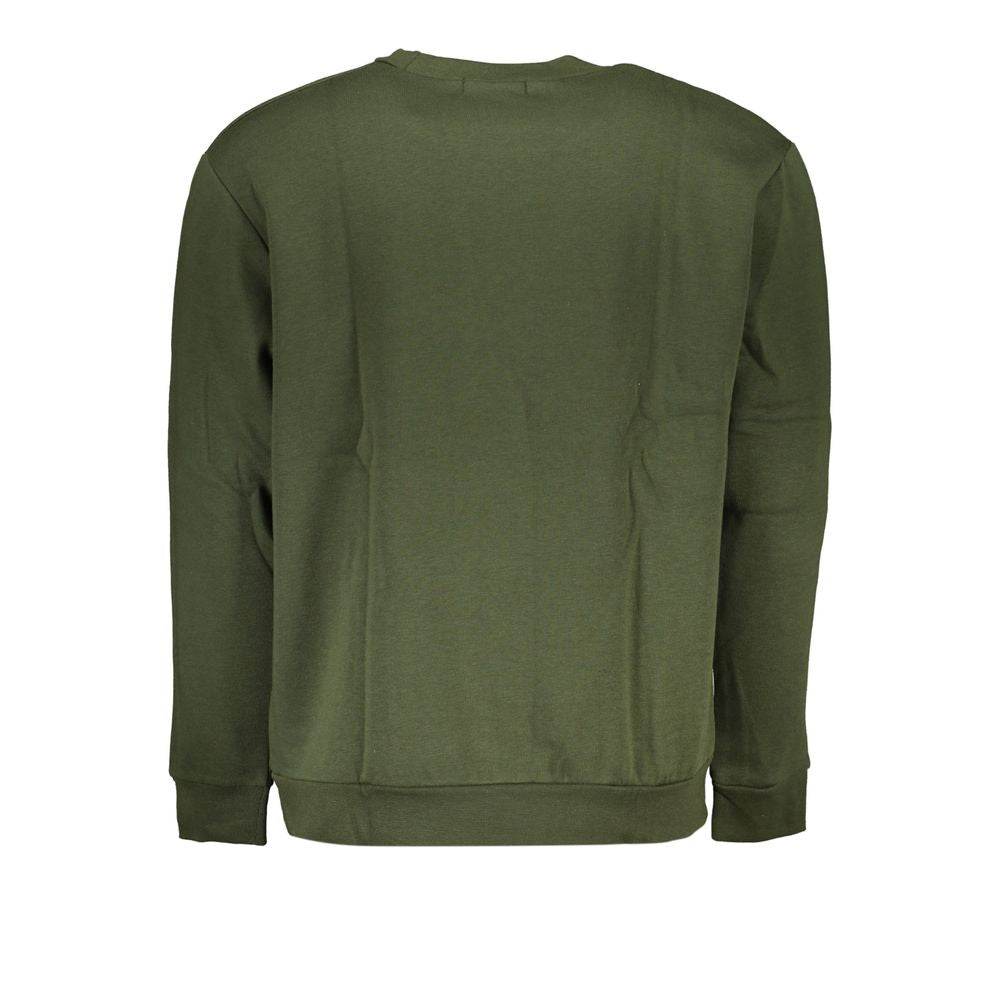 Cavalli Class Green Cotton Men Sweater - Hilstor