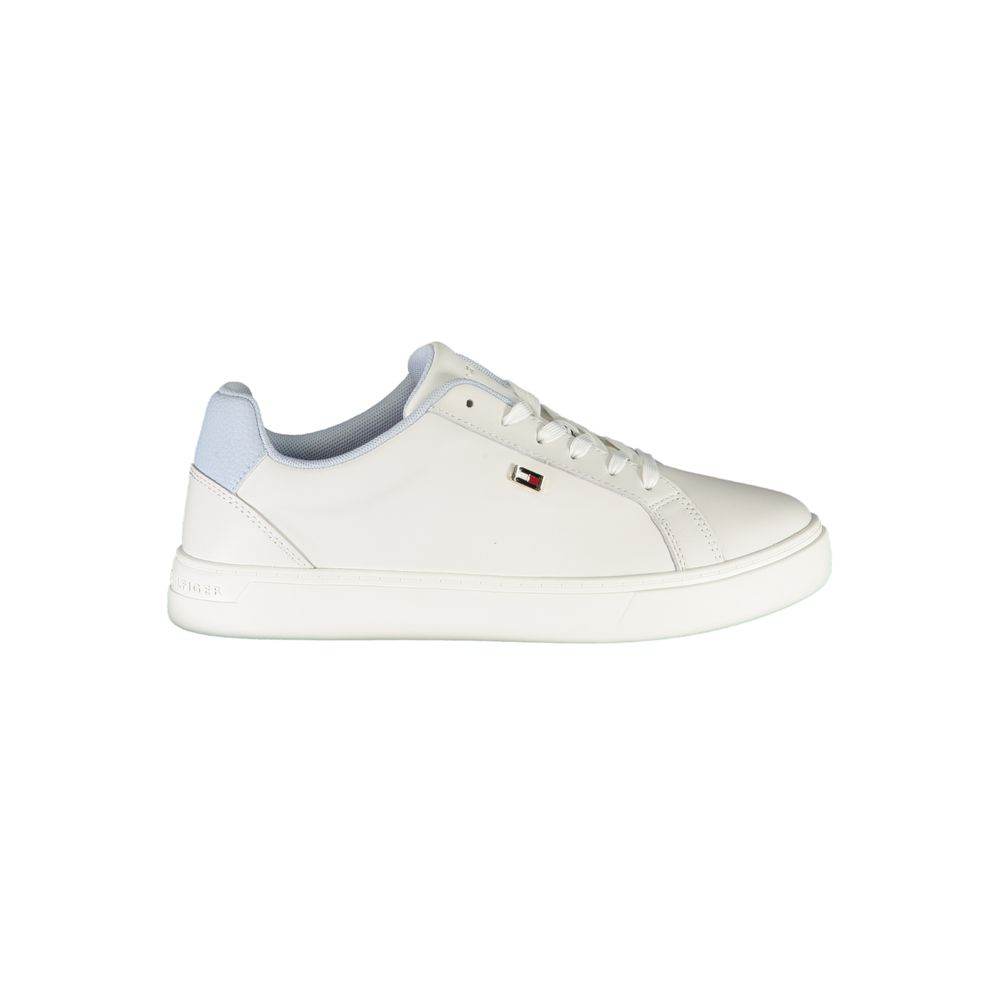 Tommy Hilfiger White Polyester Sneaker - Hilstor