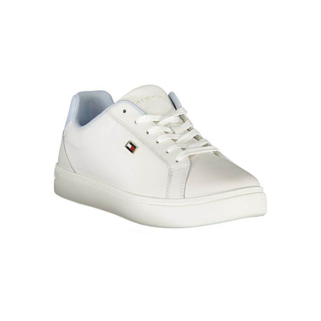 Tommy Hilfiger White Polyester Sneaker - Hilstor