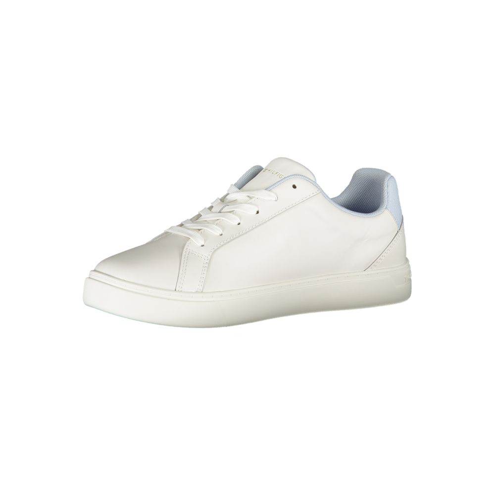 Tommy Hilfiger White Polyester Sneaker - Hilstor