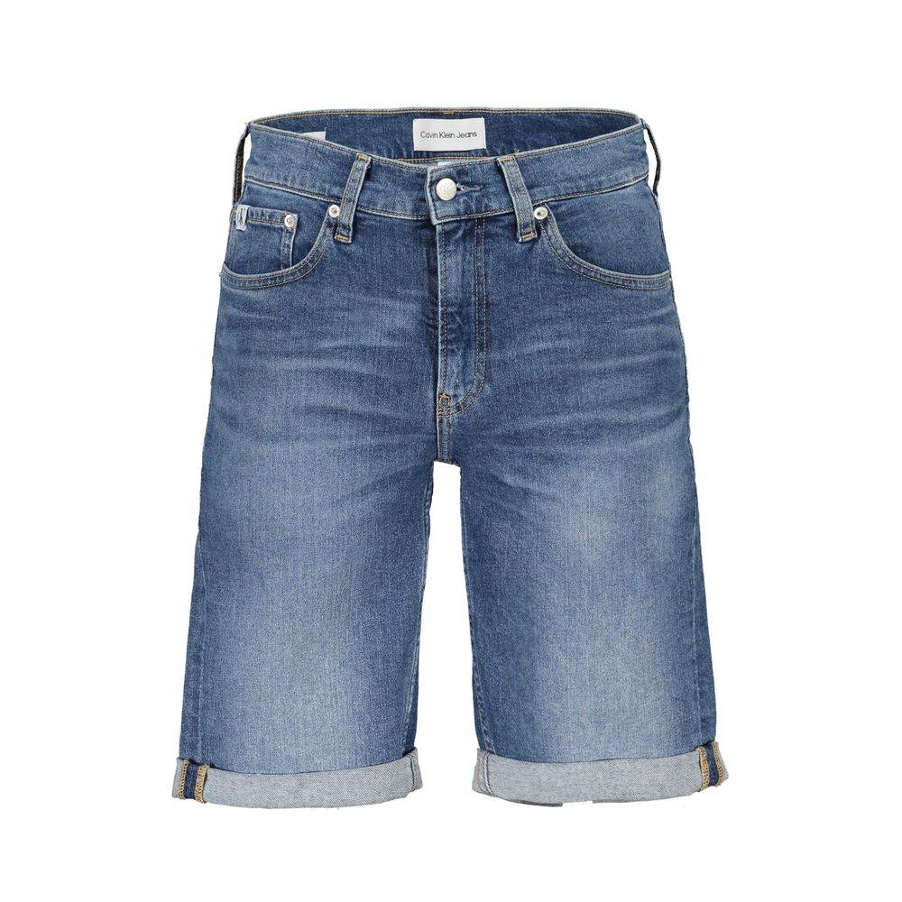 Calvin Klein Blue Cotton Men's Jeans Short - Hilstor