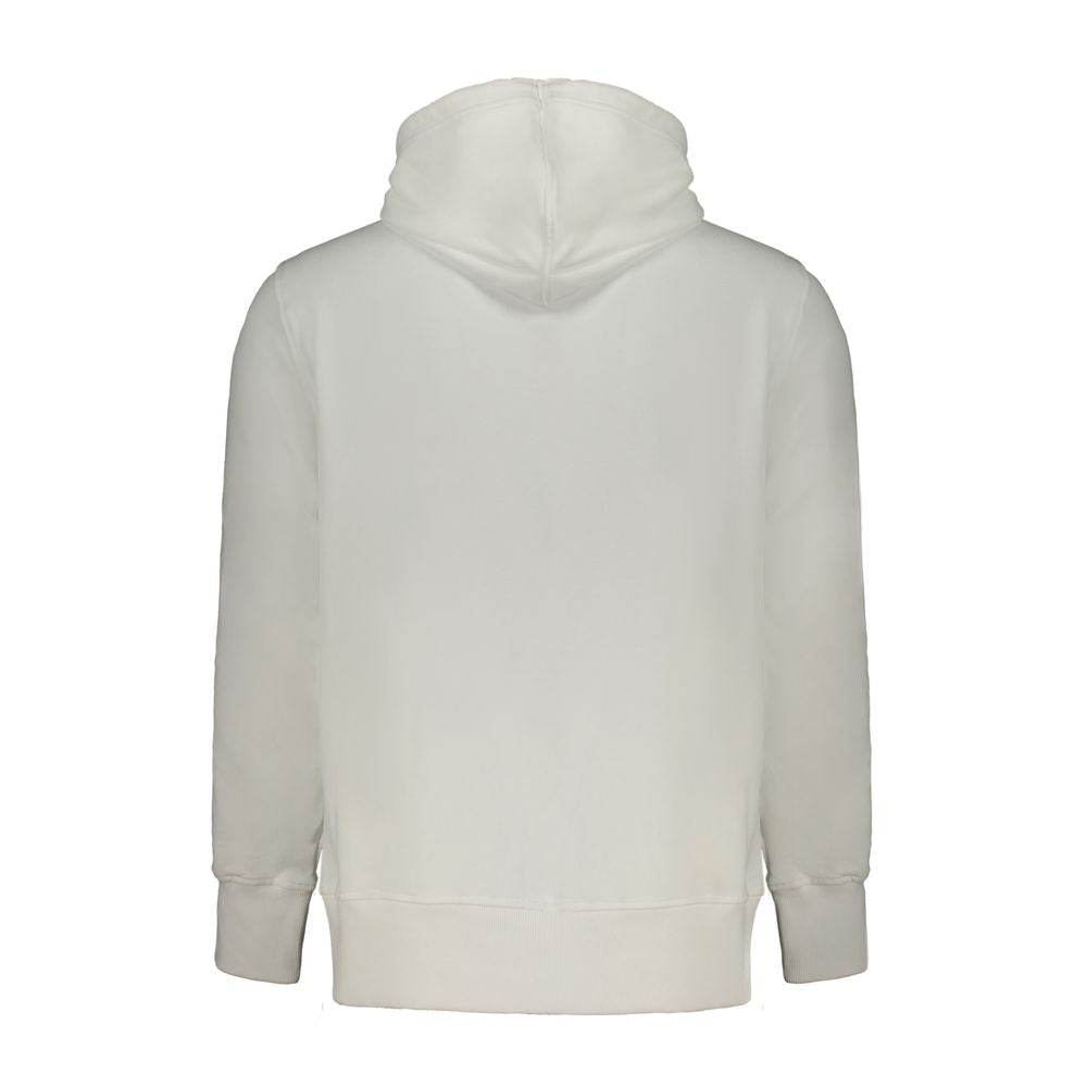 Calvin Klein White Cotton Men Sweater with Hood - Hilstor