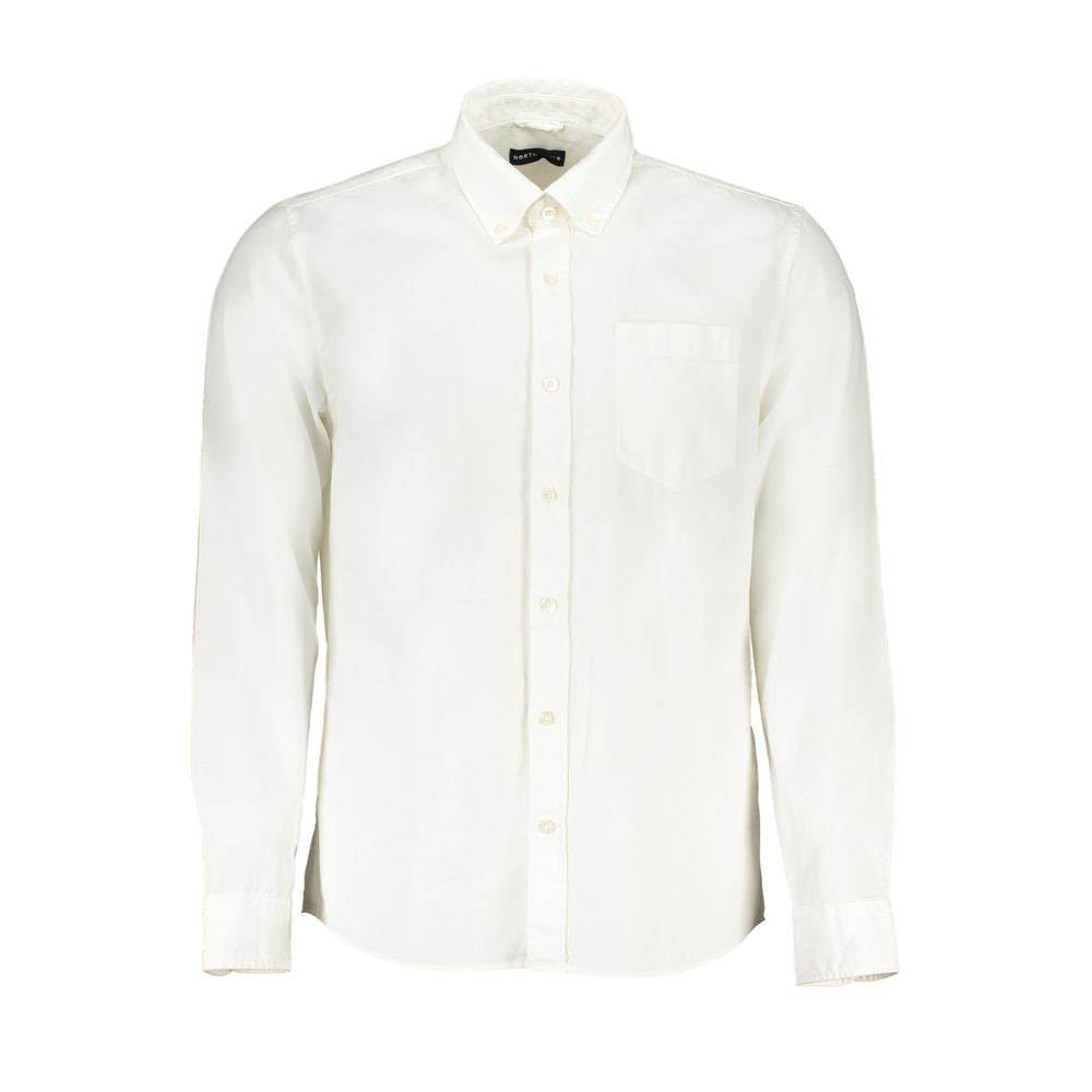 North Sails White Cotton Shirt - Hilstor