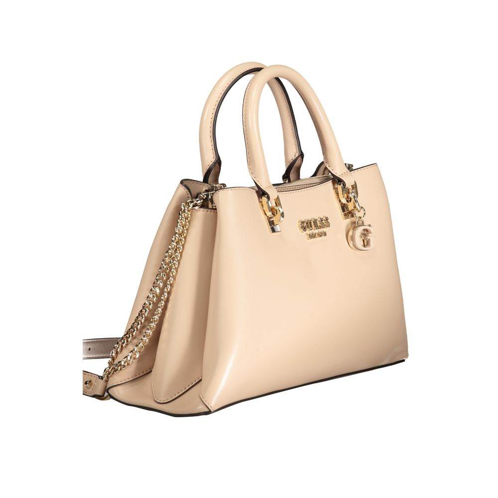Guess Jeans Beige Polyethylene Handbag - Hilstor