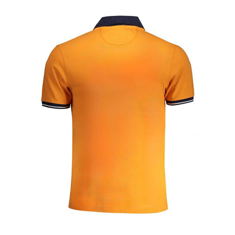 La Martina Orange Cotton Polo Shirt - Hilstor