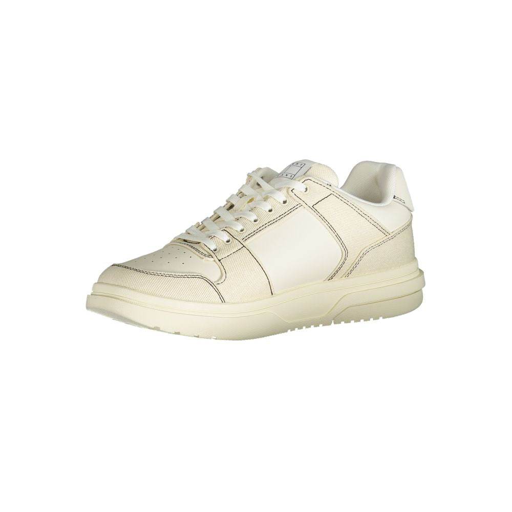 Tommy Hilfiger White Polyester Sneaker - Hilstor