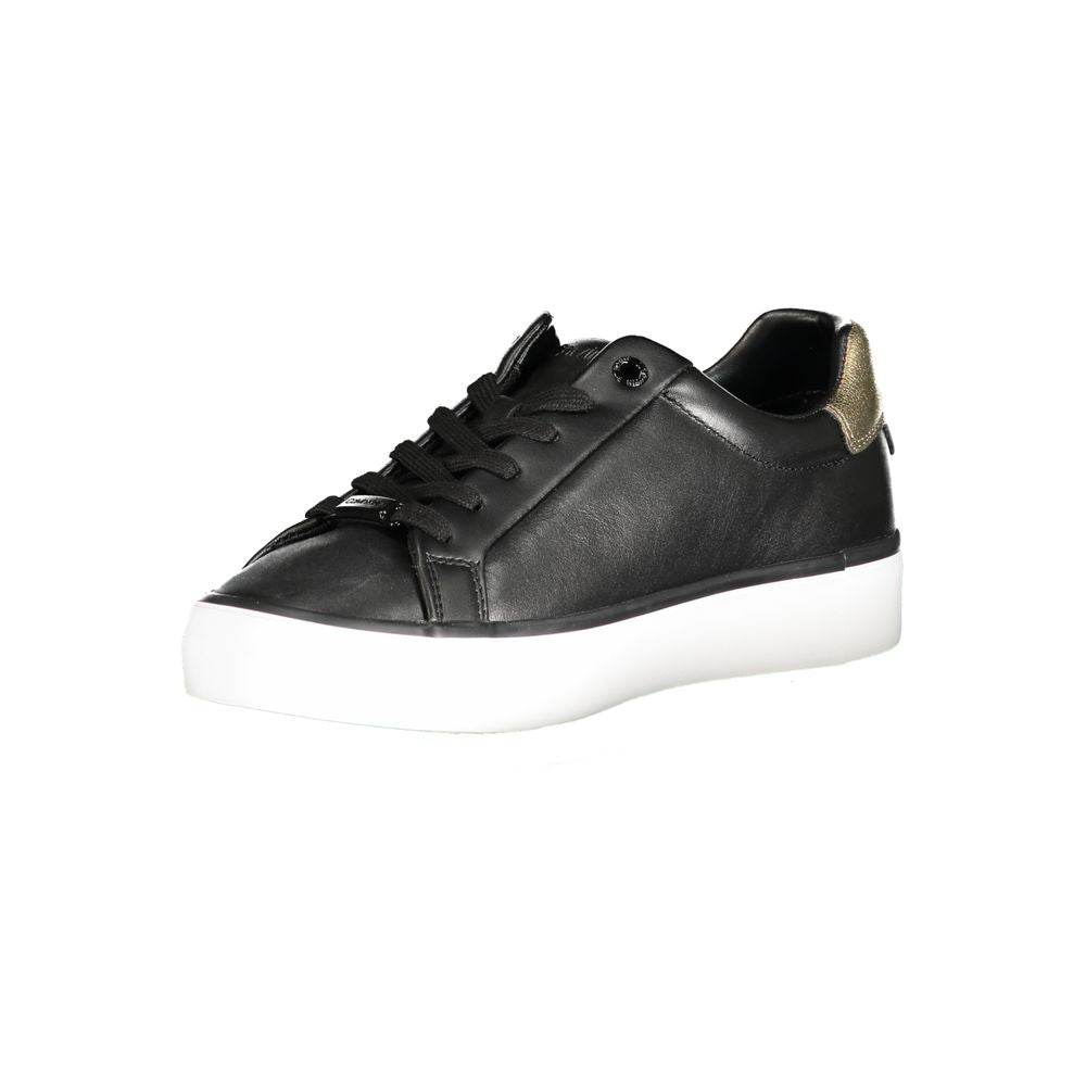 Calvin Klein Black Polyester Sneaker - Hilstor
