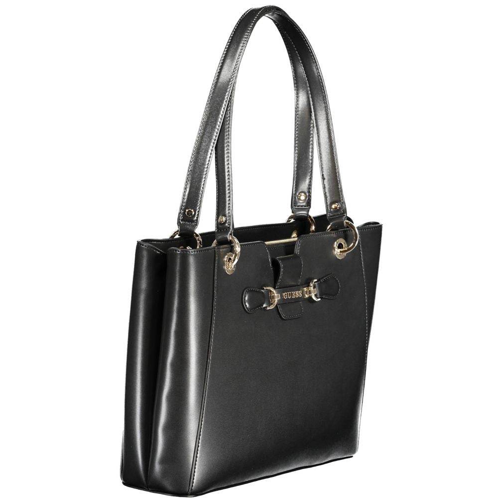 Guess Jeans Black Polyethylene Handbag - Hilstor