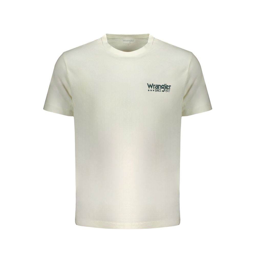 Wrangler White Cotton T-Shirt - Hilstor