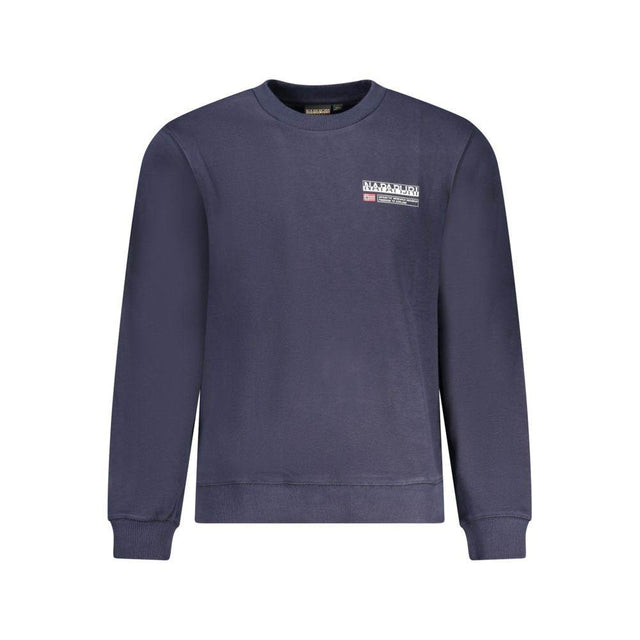 Napapijri Blue Cotton Men Sweater - Hilstor