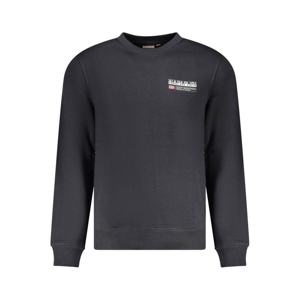 Napapijri Black Cotton Men Sweater - Hilstor