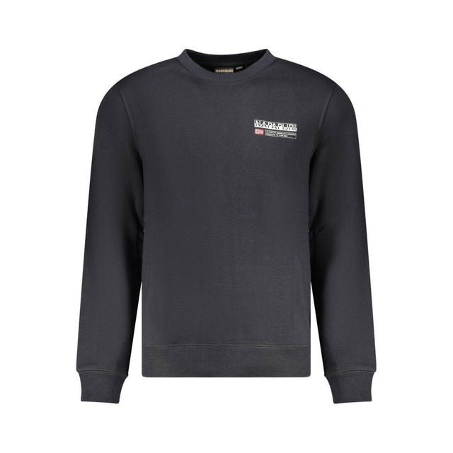 Napapijri Black Cotton Men Sweater - Hilstor