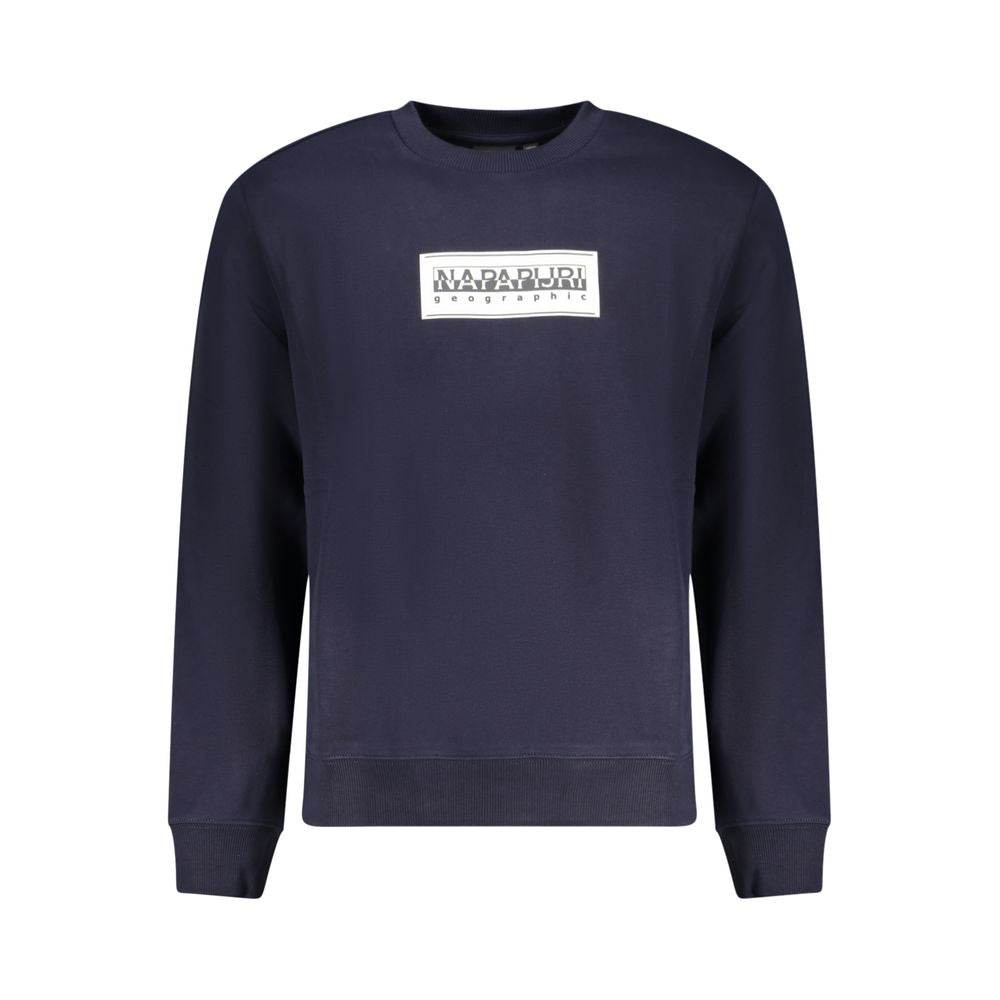 Napapijri Blue Cotton Men Sweater - Hilstor