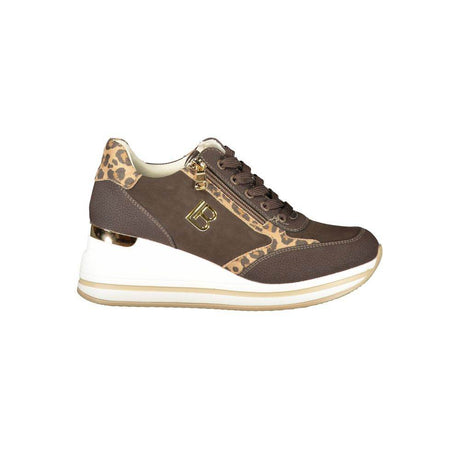 Laura Biagiotti Brown Polyester Women Sneaker - Hilstor