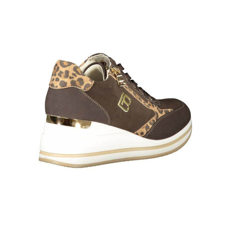 Laura Biagiotti Brown Polyester Women Sneaker - Hilstor