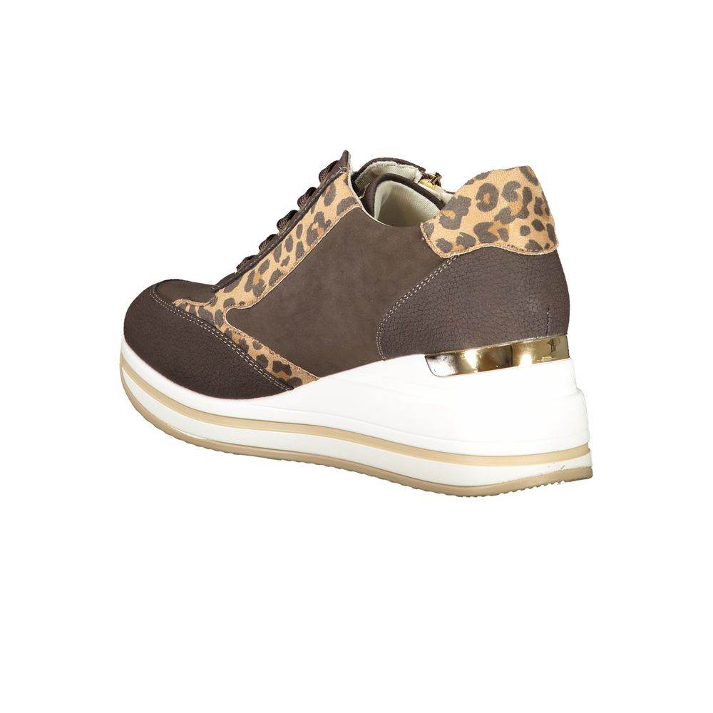 Laura Biagiotti Brown Polyester Women Sneaker - Hilstor