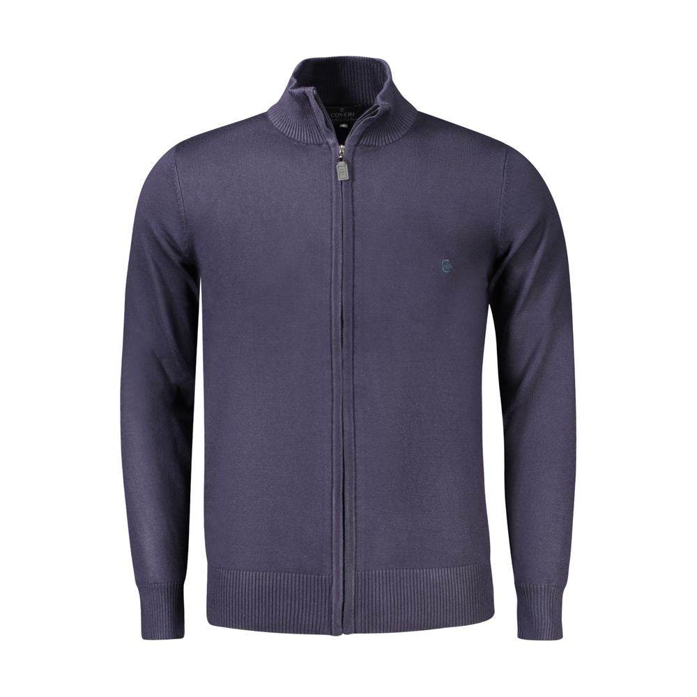 Coveri Moving Blue Viscose Men Sweater - Hilstor