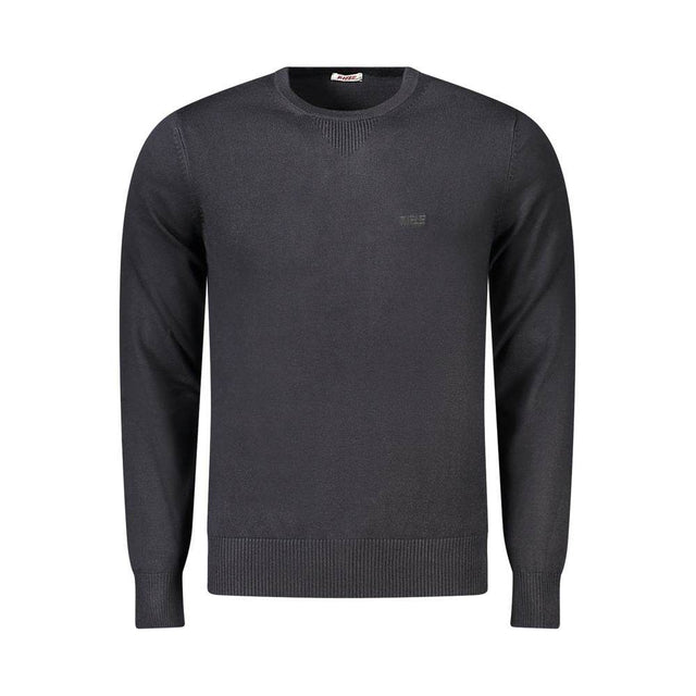 Rifle Black Viscose Men Sweater - Hilstor
