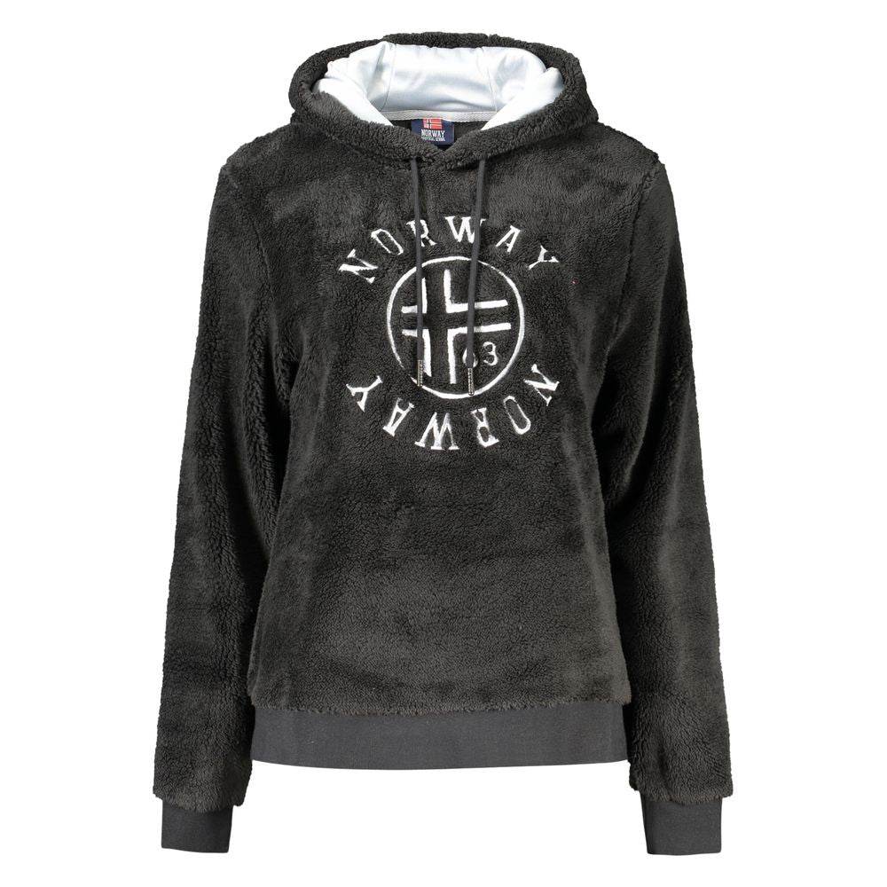 Norway 1963 Black Polyester Women Sweater - Hilstor
