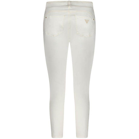 Guess Jeans White Cotton Women's Skinny Jean - Hilstor