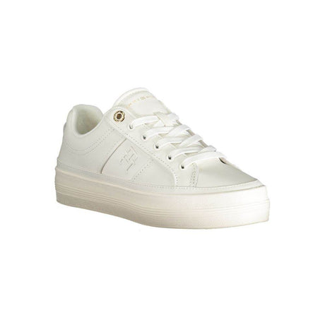 Tommy Hilfiger White Polyethylene Women Sneaker - Hilstor