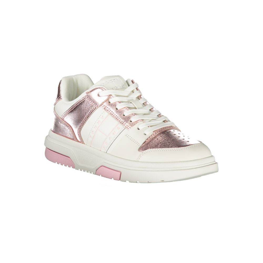 Tommy Hilfiger White Polyethylene Women Sneaker - Hilstor