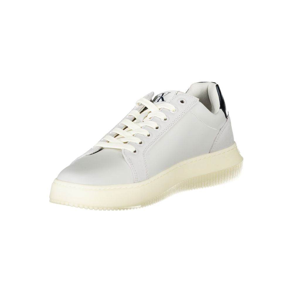 Calvin Klein Brown Leather Men Sneaker - Hilstor