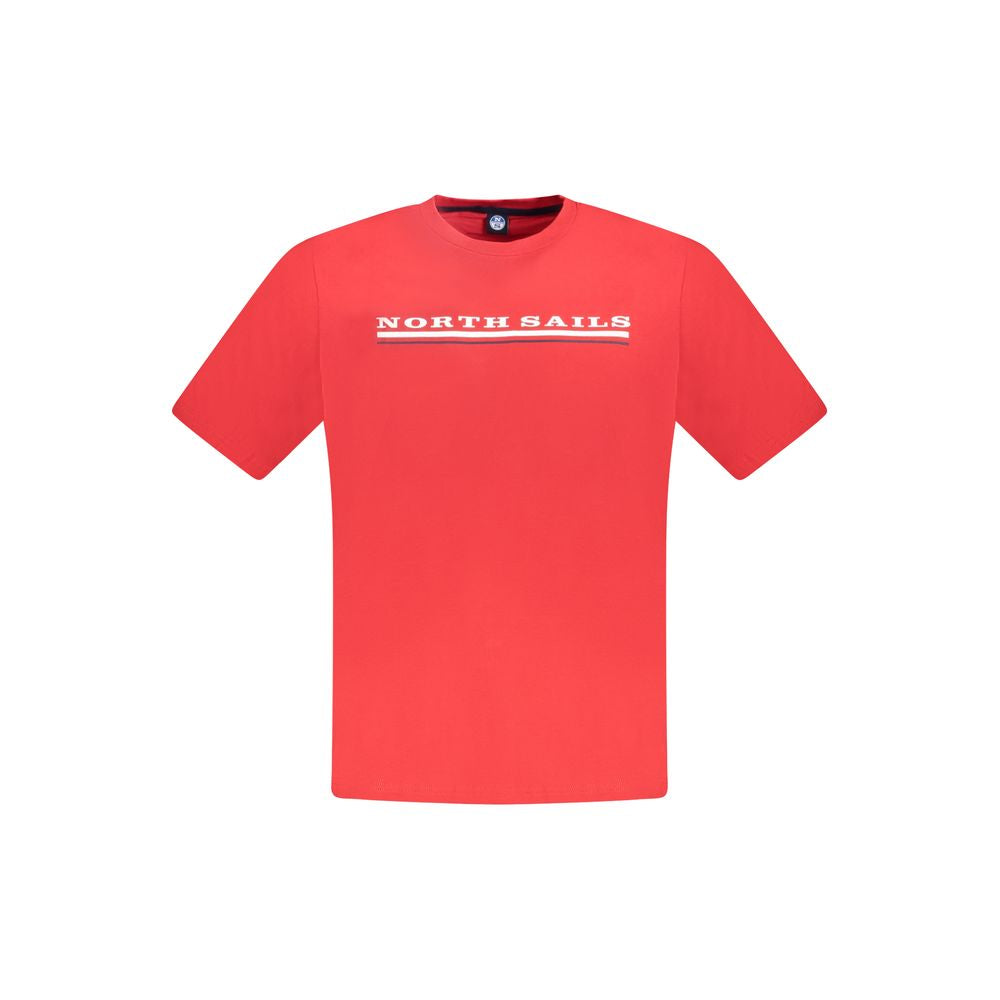 North Sails rød bomulds-T-shirt til mænd