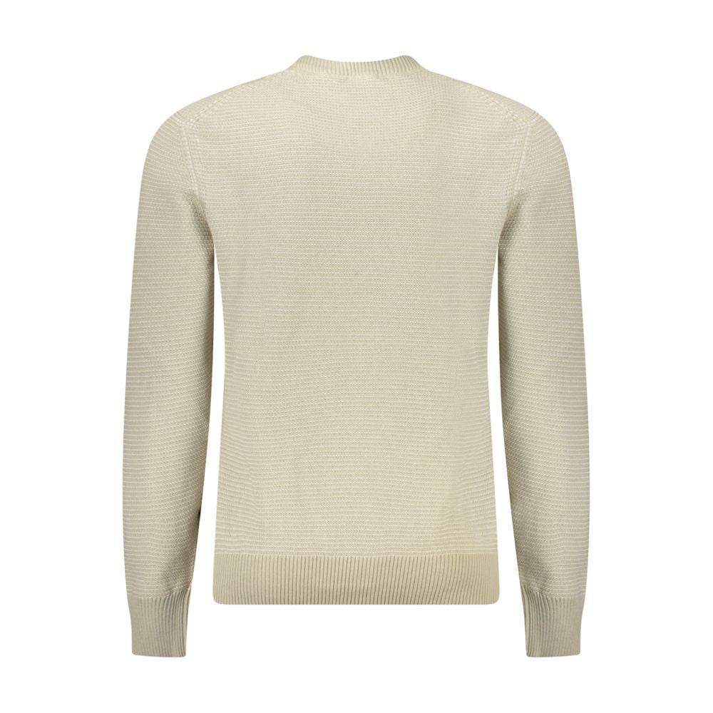 Hugo Boss Beige Cotton Men Sweater - Hilstor