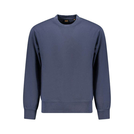 Hugo Boss Blue Cotton Men Sweater - Hilstor