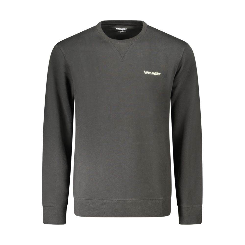 Wrangler Black Cotton Men Sweater - Hilstor