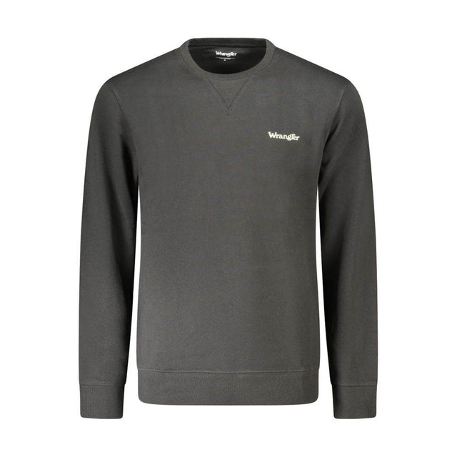 Wrangler Black Cotton Men Sweater - Hilstor