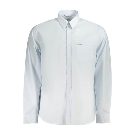 Guess Jeans Light Blue Cotton Men Shirt - Hilstor