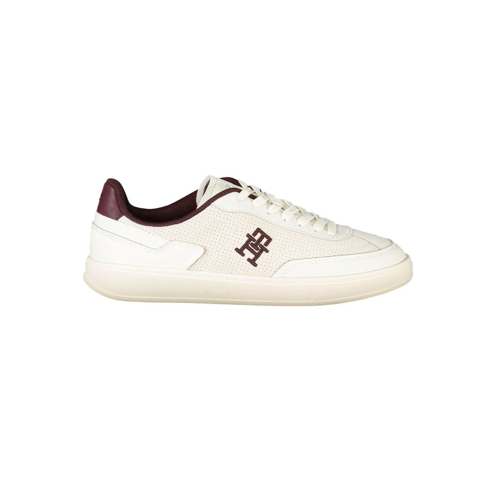 Tommy Hilfiger Beige Læder Sneaker til kvinder