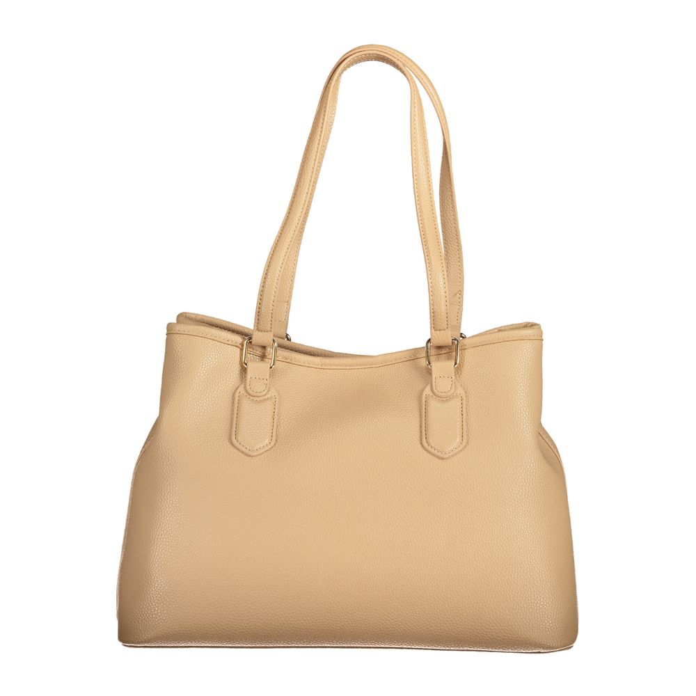 Valentino Tasker Beige Polyethylene Håndtaske til kvinder