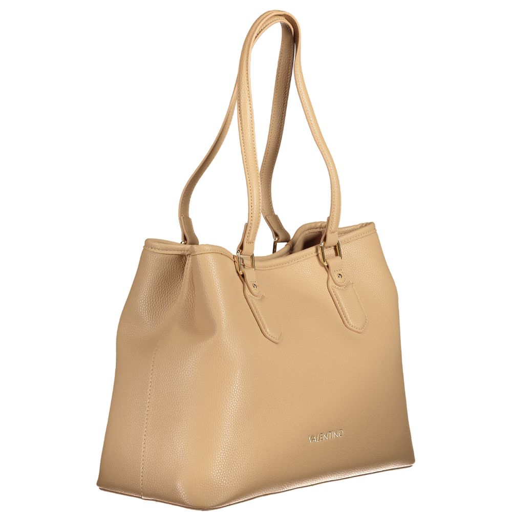 Valentino Tasker Beige Polyethylene Håndtaske til kvinder
