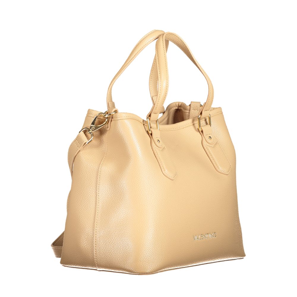 Valentino Tasker Beige Polyethylene Håndtaske til kvinder