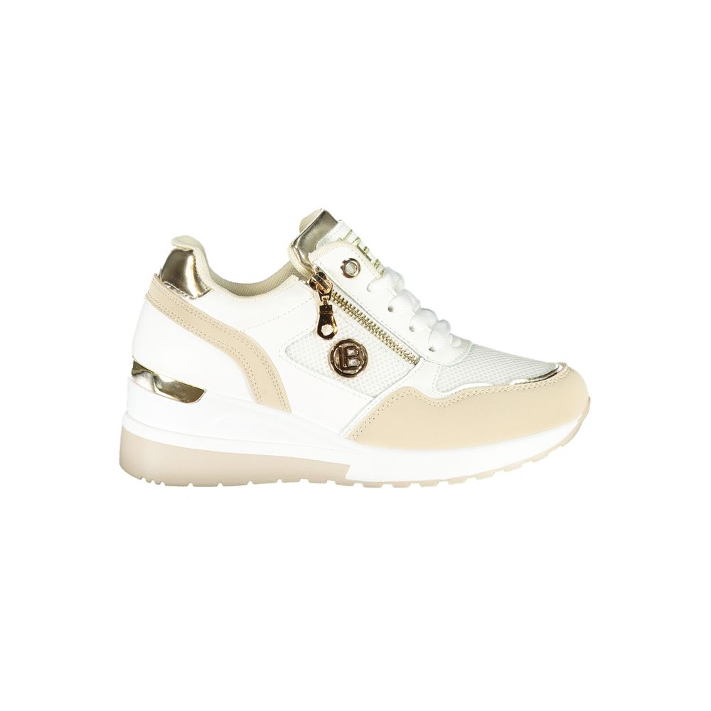 Laura Biagiotti Beige polyester sneaker til kvinder