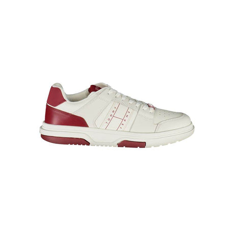 Tommy Hilfiger Red Leather Men Sneaker - Hilstor