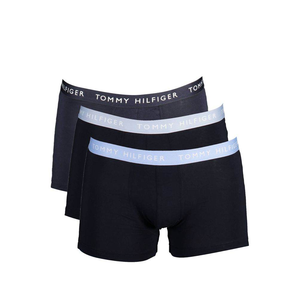 Tommy Hilfiger Black Cotton Men Boxer Trio Pack - Hilstor