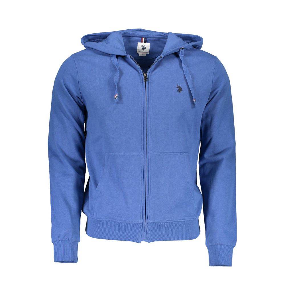 U.S. POLO ASSN. Blue Cotton Men Sweater - Hilstor