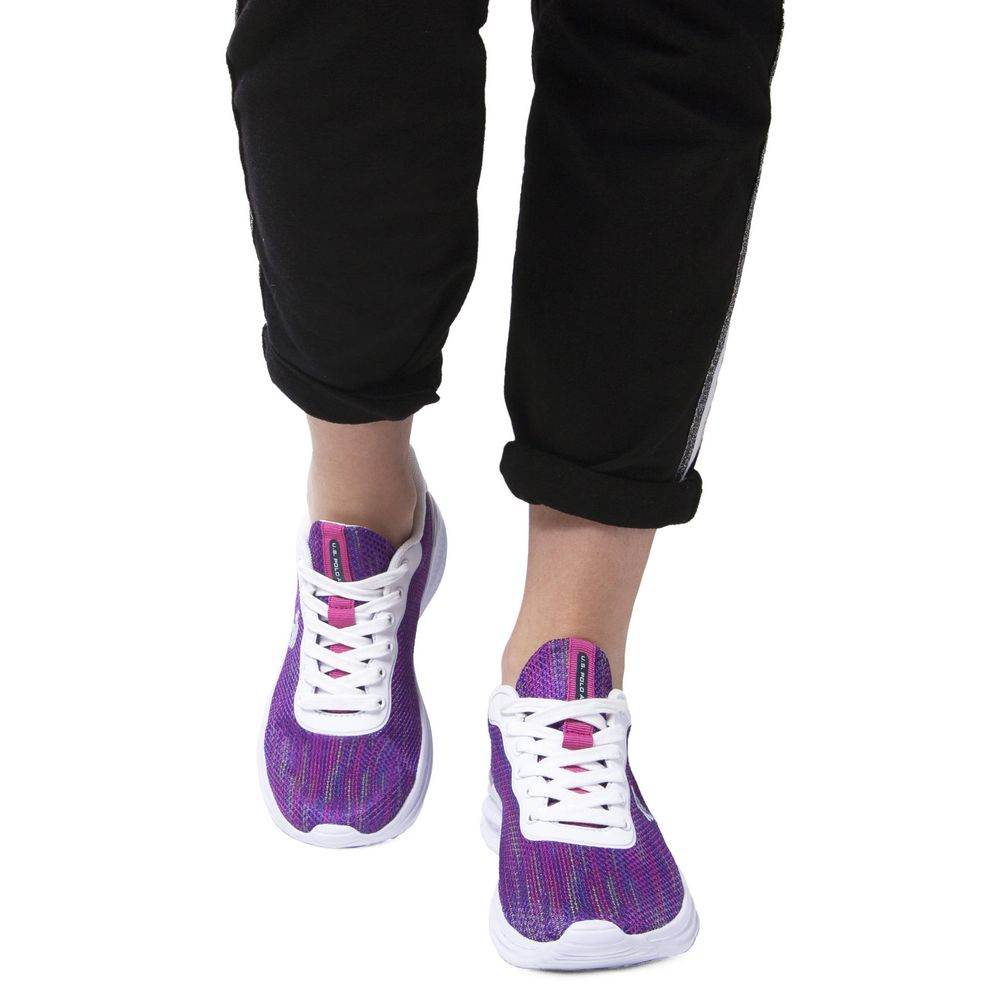 U.S. POLO ASSN. Purple Polyester Women Sneaker - Hilstor